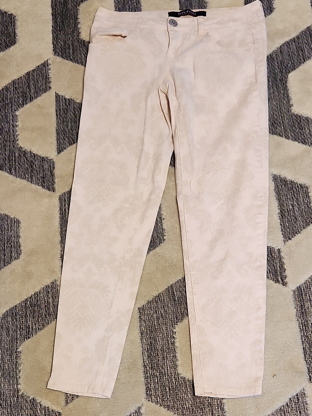 Freestyle Light Pink Floral-Print Women's Pants